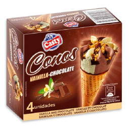 CONO VAINILLA/CHOCOLATE SIN...